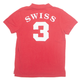 ROBIN RUTH SWISS Mens Polo Shirt Red S