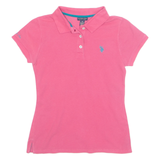 U.S. POLO ASSN Womens Polo Shirt Pink M