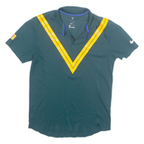 NIKE Roger Federer Tennis Mens Polo Shirt Green S