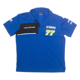 YAMAHA Racing Mens Polo Shirt Blue L