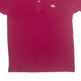 LACOSTE Mens Polo Shirt Red S
