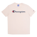CHAMPION Mens T-Shirt Pink S