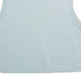NIKE Cropped Womens Vest Blue Sleeveless XL