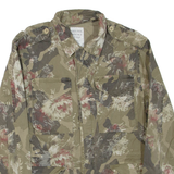 Mens Military Jacket Green Camouflage L