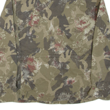 Mens Military Jacket Green Camouflage L