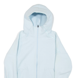 ADIDAS Womens Track Jacket Blue Hooded M