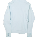 ADIDAS Womens Track Jacket Blue Hooded M