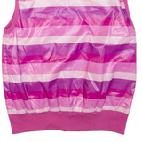 ALPIN Womens Gilet Pink Striped M