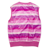ALPIN Womens Gilet Pink Striped M
