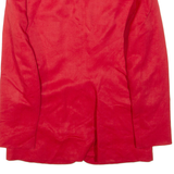 KENZO Womens Blazer Jacket Red Linen M