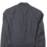 Mens Blazer Jacket Grey Wool L