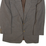 Mens Blazer Jacket Grey Wool Spotted L