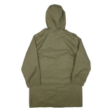 Mens Parka Jacket Green Hooded XL