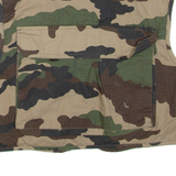 Cropped Utility Womens Military Gilet Green Camouflage L