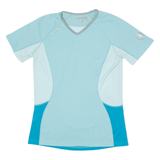 MAMMUT Womens T-Shirt Blue V-Neck L
