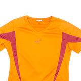 JACK WOLFSKIN Womens T-Shirt Orange V-Neck M