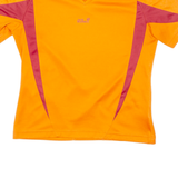 JACK WOLFSKIN Womens T-Shirt Orange V-Neck M