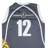 KRONOR SPORT All Star Day East #12 Basketball Mens Jersey Blue Sleeveless L