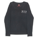 ENGELBERT STRAUSS Wirz Wein & Getranke Womens T-Shirt Black Long Sleeve M