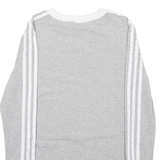 ADIDAS Womens T-Shirt Grey Long Sleeve UK 8