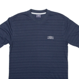 UMBRO Striped Mens T-Shirt Blue S
