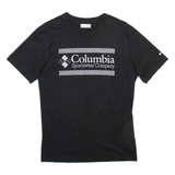COLUMBIA Womens T-Shirt Black M