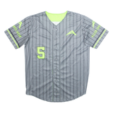 Allen Mens Jersey Grey Button Neck L