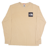 THE NORTH FACE Mens T-Shirt Brown Long Sleeve XS