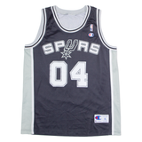 CHAMPION Spurs Mens Vest Black Sleeveless USA XL