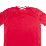 ADIDAS FC Bayern Munchen Mens Football Shirt Jersey Red V-Neck M