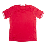 ADIDAS FC Bayern Munchen Mens Football Shirt Jersey Red V-Neck M