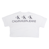 CALVIN KLEIN JEANS Crop Womens T-Shirt White M