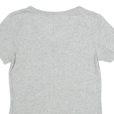 NIKE Athletic Cut Womens T-Shirt Grey V-Neck S