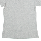 NIKE Athletic Cut Womens T-Shirt Grey V-Neck S