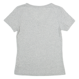 NIKE Athletic Cut Womens T-Shirt Grey V-Neck S