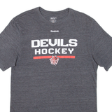 REEBOK Devils Hockey Mens T-Shirt Grey M