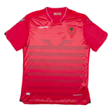 MACRON Fshf Albania Mens Football Shirt Jersey Red XL