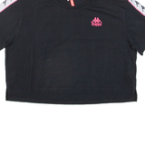 KAPPA Crop Womens T-Shirt Black M