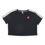 KAPPA Crop Womens T-Shirt Black M