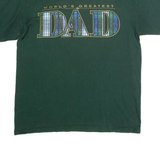 TSI WORLDS GREATEST DAD Mens T-Shirt Green L