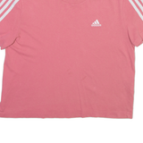 ADIDAS Womens T-Shirt Pink S