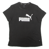 PUMA Womens T-Shirt Black Crew Neck L