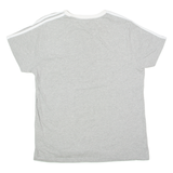 ADIDAS Womens T-Shirt Grey Crew Neck M