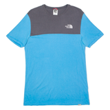 THE NORTH FACE Mens T-Shirt Blue Crew Neck S