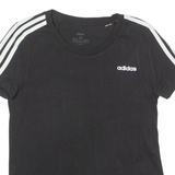 ADIDAS Womens T-Shirt Black Crew Neck M