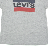 LEVI'S Womens T-Shirt Grey Crew Neck M