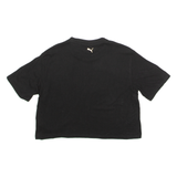 PUMA Womens T-Shirt Black Crew Neck L