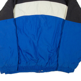 REEBOK Buffalo Basketball Mens Jacket Blue Nylon USA Colourblock 2XL