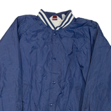 Mens Bomber Jacket Blue Nylon XL