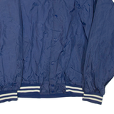 Mens Bomber Jacket Blue Nylon XL